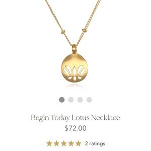 Begin Today Lotus Necklace, NWT, Ready for gift-giving (to self or another) 🪷♥️